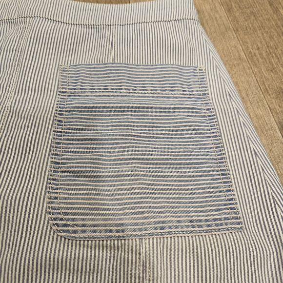 Pilcro Blue and White Striped Mini Skirt - Picture 3 of 7